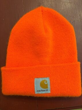 Carhartt Kids High-Vis Orange Knit Cuffed Beanie